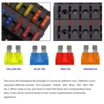 1 in 8 Out Fuse Box PC Terminal Block Fuse Holder Kits with LED Warning Indicator for Auto Car Truck Boat - Image 8