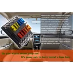 1 in 12 Out Fuse Box Screw Terminal Section Fuse Holder Kits with LED Warning Indicator for Auto Car Truck Boat - Image 4