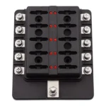 1 in 10 Out Fuse Box Screw Terminal Section Fuse Holder Kits with LED Warning Indicator for Auto Car Truck Boat - Image 3