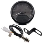 Motorcycle LCD Digital Tachometer Speedometer Odometer Gauge - Image 2
