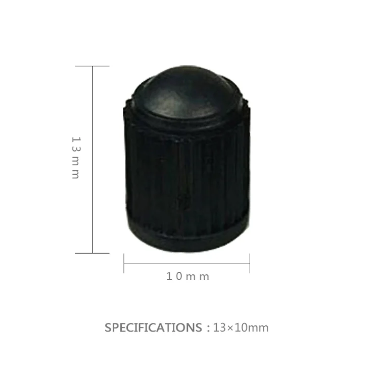 CRP0007B_6.webp 200 PCS Black Tire valve Dust Rubber Cap For Bicycle And Car, Diameter: 10mm(Black) - Image 7