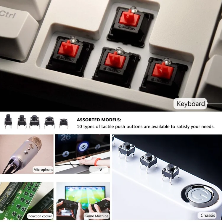 CRP0019_5.webp 180 PCS Tactile Push Button Switch Kit Micro Switch - Image 6