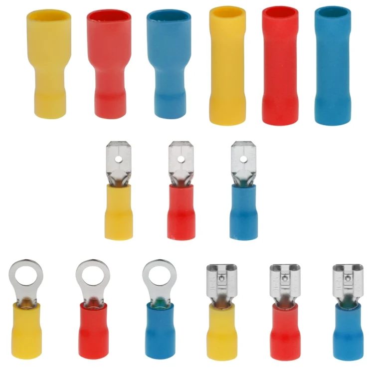 CRP0020_2.webp 480 PCS Cold Press Electrical Insulated Terminals Crimp Connectors Assortment Kit - Image 3