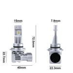 2 PCS M3 9006 / HB4 DC9-32V / 17W / 6500K / 2000LM IP68 Car LED Headlight Lamps - Image 3
