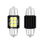 2 PCS 31mm DC12V-24V 3W 6000K 660LM 6LEDs SMD-3030 Car Reading Lamp / License Plate Light - Image 2