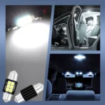 2 PCS 31mm DC12V-24V 3W 6000K 660LM 6LEDs SMD-3030 Car Reading Lamp / License Plate Light - Image 11