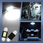 2 PCS 36mm DC12V-24V 3W 6000K 660LM 6LEDs SMD-3030 Car Reading Lamp / License Plate Light - Image 11