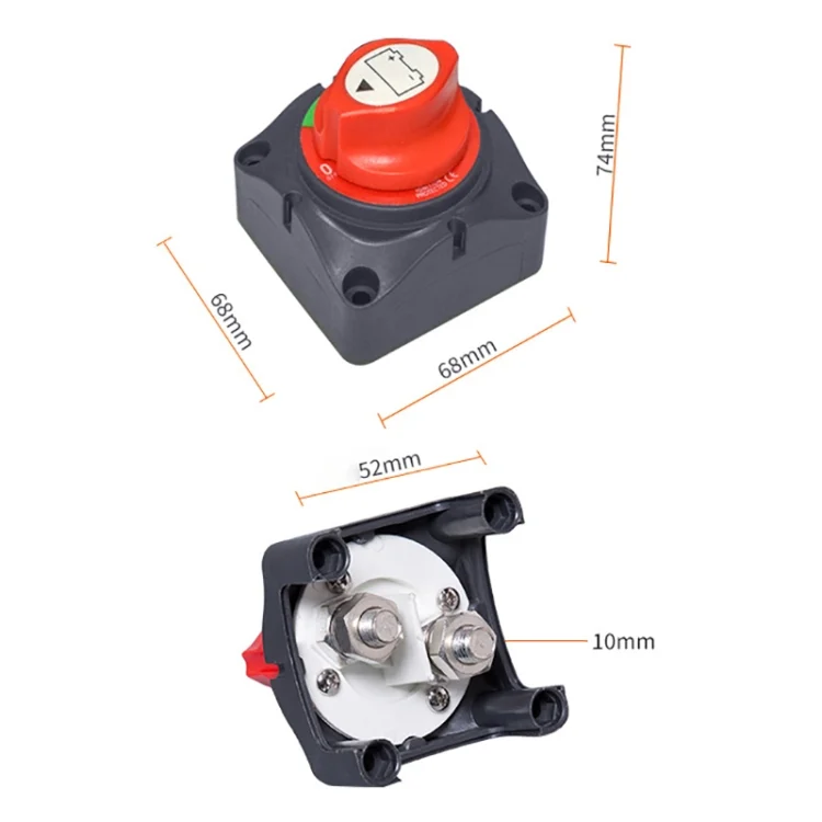 CRP0274_3.webp Car Auto RV Marine Boat Battery Selector Isolator Disconnect Rotary Switch Cut - Image 4