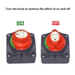 Car Auto RV Marine Boat Battery Selector Isolator Disconnect Rotary Switch Cut - Image 5