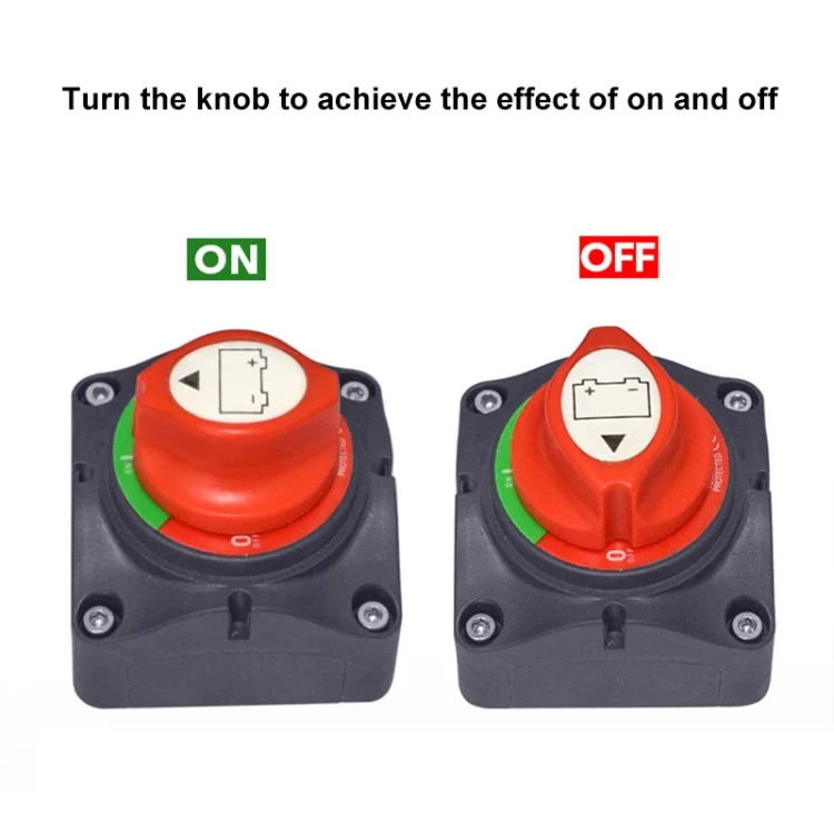 CRP0274_4.webp Car Auto RV Marine Boat Battery Selector Isolator Disconnect Rotary Switch Cut - Image 5