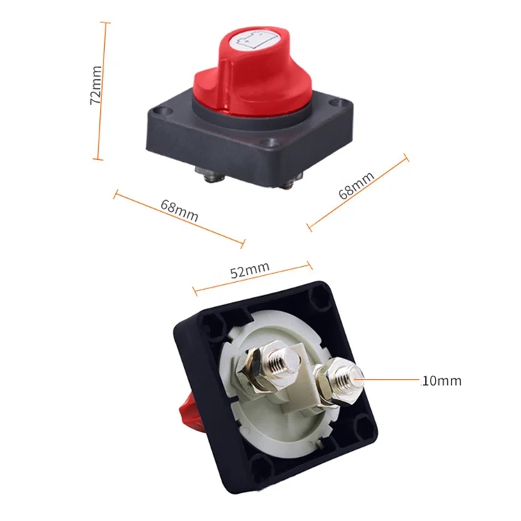 CRP0275_3.webp Car Auto RV Marine Boat Battery Selector Isolator Disconnect Rotary Switch Cut - Image 4
