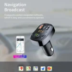 ROCK B301 Dual USB + PD Bluetooth 5.0 FM Transmitter & Car Charger, Support TF Card / U-disk - Image 12