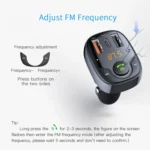 ROCK B301 Dual USB + PD Bluetooth 5.0 FM Transmitter & Car Charger, Support TF Card / U-disk - Image 15
