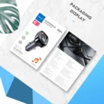 ROCK B301 Dual USB + PD Bluetooth 5.0 FM Transmitter & Car Charger, Support TF Card / U-disk - Image 16