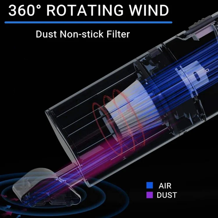 CRP0288B_14.webp Car Portable Wireless 120W Handheld Powerful Vacuum Cleaner - Image 15