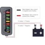 TIROL T16897 12V Auto Car Digital Battery Alternator Tester 6 LED Lights Display - Image 5