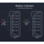 TIROL T16897 12V Auto Car Digital Battery Alternator Tester 6 LED Lights Display - Image 6
