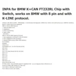 INPA K+CAN with Switch USB Interface Cable for BMW - Image 7