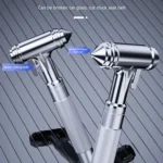 Car Safety Hammer Emergency Escape Seat Belt Cutter Window Breaker Rescue Tool(Silver)(Silver) - Image 4