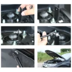 2 PCS Hood Lift Supports Struts Shocks Springs Dampers Gas Charged Props for Honda CRV 2017 - Image 6