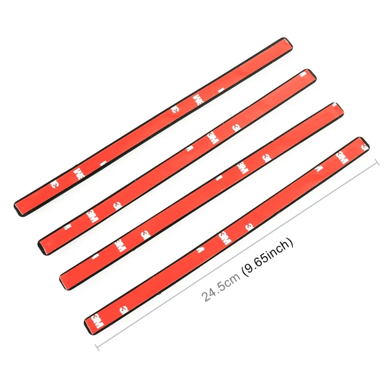 CRP0387_2.webp 3R-2152 4 PCS Universal Car Body Anti-collision Strip Protection Guards Silicon Trims Stickers - Image 3