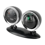 2 in 1 Guide Ball Car Guidance Compass Thermometer Cars Auto Dashboard - Image 2