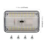 GT-699 DC12V / 2W / 6000K / 120LM SMD-3528 Car Indoor Dome Light - Image 3