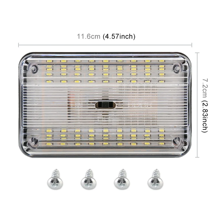 CRP0420_2.webp GT-699 DC12V / 2W / 6000K / 120LM SMD-3528 Car Indoor Dome Light - Image 3