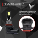 2 PCS 9005 DC12V-24V / 12W / 3000K / 800LM 12LEDs SMD-3030 Car LED Fog Light - Image 5