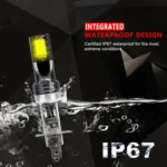 2 PCS H1 DC12V-24V / 12W / 3000K / 800LM 12LEDs SMD-3030 Car LED Fog Light - Image 11