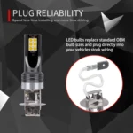 2 PCS H3 DC12V-24V / 12W / 3000K / 800LM 12LEDs SMD-3030 Car LED Fog Light - Image 5