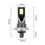 2 PCS H7 DC12V-24V / 12W / 3000K / 800LM 12LEDs SMD-3030 Car LED Fog Light - Image 3