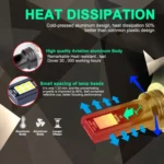 2 PCS H7 DC12V-24V / 12W / 3000K / 800LM 12LEDs SMD-3030 Car LED Fog Light - Image 4