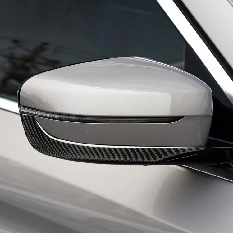 CRP0483_5.webp 2 PCS Car Carbon Fiber Rearview Mirror Bumper Strip Decorative Sticker for BMW G30 (2018-2019) / G11 (2016-2019), Right Drive without Lens - Image 6