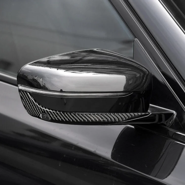 CRP0484_5.webp 2 PCS Car Carbon Fiber Rearview Mirror Bumper Strip Decorative Sticker for BMW G30 (2018-2019) / G11 (2016-2019), Right Drive with Camera - Image 6