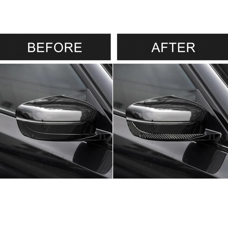 CRP0484_6.webp 2 PCS Car Carbon Fiber Rearview Mirror Bumper Strip Decorative Sticker for BMW G30 (2018-2019) / G11 (2016-2019), Right Drive with Camera - Image 7