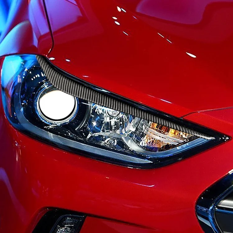CRP0552_5.webp Car Carbon Fiber Light Eyebrow for Hyundai Elantra 2016-2018 - Image 6