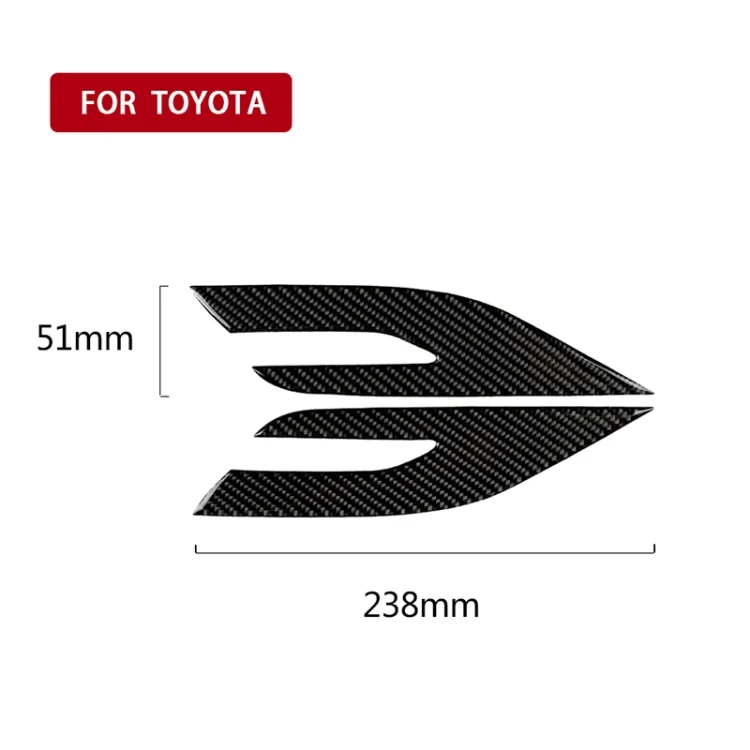 CRP0567_4.webp 2 PCS Car Carbon Fiber Headlight Decorative Sticker for Toyota Eighth Generation Camry 2018-2019 - Image 5