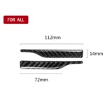 2 PCS Car Carbon Fiber Rearview Mirror Anti-collision Strip Protection Guards Trims Stickers for Toyota Eighth Generation Camry 2018-2019 - Image 5
