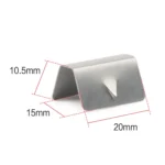 10 PCS Car Windshield Clip Wind / Rain Deflector Channel Metal Buckle for Heko G3 - Image 3