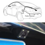 PZ604 170 Degree Car 4.3 inch Rearview Mirror Monitor with Square Camera - Image 12