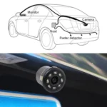 PZ604 170 Degree Car 4.3 inch Rearview Mirror Monitor with Round Camera - Image 11