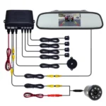 PZ604 170 Degree Car 4.3 inch Rearview Mirror Monitor with Round Camera - Image 8