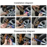 1pc Car Tire Emergency Anti-skid Chains Tyre Anti-slip Chains - Image 6
