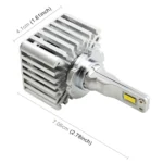 2 PCS DC12V / 35W / 5500K / 4000LM Car ED Headlight Lamps SMD-3570 Lamps for D1S - Image 2