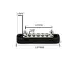 5 Way Power Distribution Bus Bar 5-bit Single Distribution Box for Car / RV / Boat - Image 4