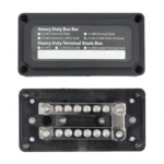 Max DC 48V 100A Heavy-Duty Module Design Bus Bar 4 M6 / 12 M4 Terminal Studs Box Busbar for Car / RV / Boat - Image 2