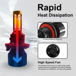 2 PCS S2 H13 / 9008 DC9-36V / 25W / 6000K / 2500LM IP68 Car LED Headlight Lamps - Image 5