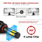 2 PCS S2 9007 / HB5 DC9-36V / 25W / 6000K / 2500LM IP68 Car LED Headlight Lamps - Image 3