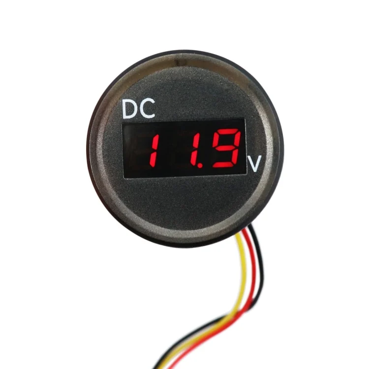 CRP1060.webp B3612 DC 0-100V IP67 Universal Car / RV / Boat Modified Digital Voltmeter with Cable, Cable Length: 18cm - Image 1